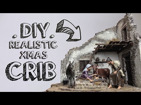 REALISTIC XMAS CRIB TUTORIAL | CHRISTMAS DECOR | TIMELAPSE #nativity #christmas