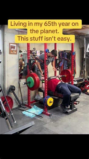 Another bench day in the books. 50 years of benching! #benchpress #gym #discipline #motivation #strength