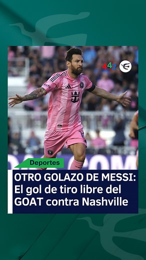 🎯OTRO GOLAZO DE MESSI: El gol de tiro libre del GOAT contra Nashville. ⚽️Lionel Messi llegó al gol 871 tras abrir el marcador ante el equipo de la ciudad de Tennessee. 👉El capitán argentino lleva 20 goles más asistencias en la MLS. 📲Mantenete informado en 442. #Deportes #Fútbol #Messi #GOAT #InterMiami #MLS | 442