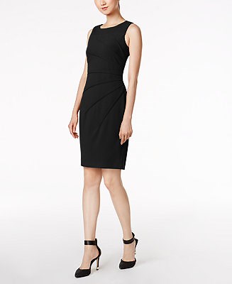 Calvin Klein Sunburst Sheath Dress - Macy's