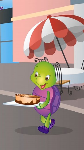 12 reactions | Purple Turtle Enjoying Cake  Pat-a-cake- Purple...