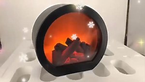 Watch Decorative Fireplace Lantern LED Dynamicing Simulation on Amazon Live