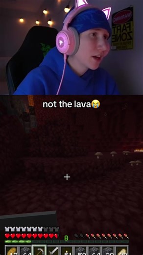 id get emotional to #fyp #katieb #katieclip #Minecraft #lava | minecraft