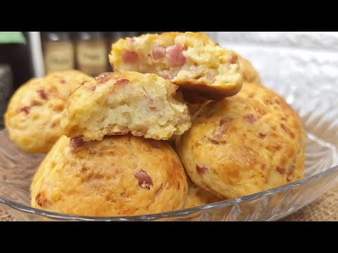 Πώς να φτιάξεις τα πιο Εύκολα και Νόστιμα Ζαμπονοτυροπιτάκια Χωρίς Φύλλο 👌💯