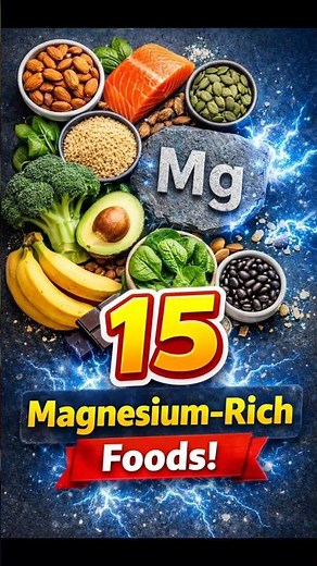 Top 15 Magnesium-Rich Foods #Shorts