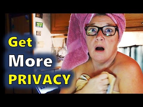 Cheap and Easy RV Privacy Curtain in my Class C RV