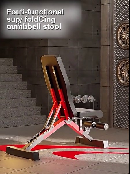 BAOKALER 8-in-1 Weight Bench, Foldable Workout Bench Capacity 1000lb, for Full Body Exercise, Adjustable Fitness Bench with Incline Decline Positioning, Home Gym Strength Training