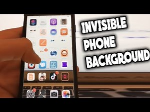 How to make an invisible background on ios to impress your friends !!!