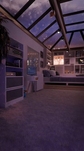 7 4 7 | Artist on Instagram: "AH! It’s only right that I drop the luxury “Hey Arnold” room on New Years! What was your favorite cartoon growing up? Which room should I recreate?! ———- Y’all have been referencing this room for months, so of course I had to deliver my version of it | When recreating this one, I wanted to give off the vibe of a kid that’s grown up now and his room got a bit more sophisticated…but still keeping around some of the relics from his childhood! Enjoy the first space of 2