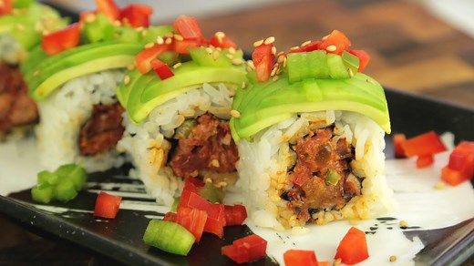 How to Make Spicy Kimchi Duck Sushi Rolls | Bold & Flavorful DIY Sushi