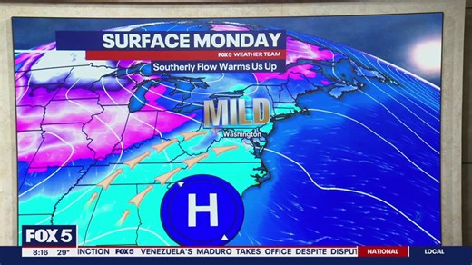 FOX 5 Weather forecast for Monday, January 13