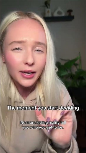 The moment you start deciding