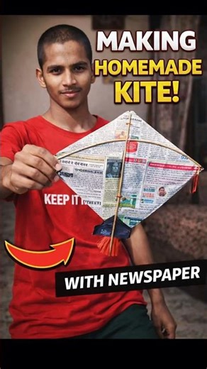 Ghar Par Banayi Patang 💀🪁 #shorts #minivlog #ashortaday #vlog #tranding #shortsfeed #kite