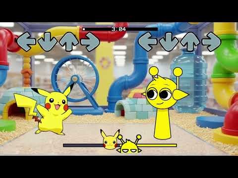 FNF SPRUNKI: Simon vs Pikachu