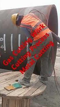 Gas Cutting Work | Oxy Acetylene Cutting Process | Metal Cutting Demonstration #oxyfuelcutting