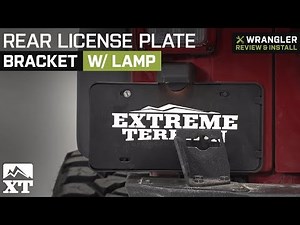 Jeep Wrangler JK Rear License Plate Bracket w/ Lamp (2007-2018) Review & Install