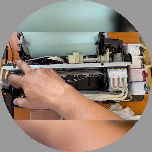 Epson L120 manual test print / nozzle check