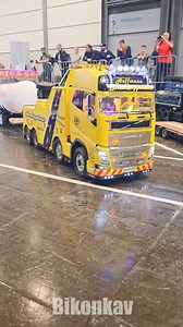 112K views · 3.6K reactions | MEGA REMOTE CONTROL TAMIYA VOLVO FH16 TOW TRUCK 8X4 Hobbymesse Leipzig #rctrucks #RC | Bikonkav | Facebook