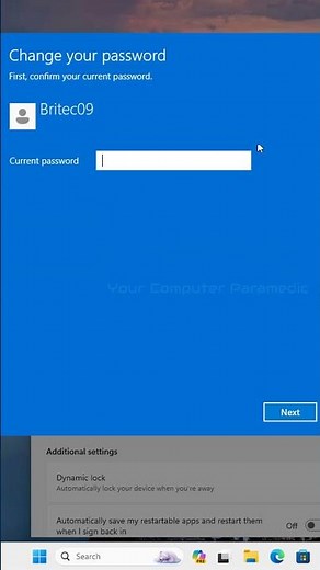 Remove Login Account password in windows 11