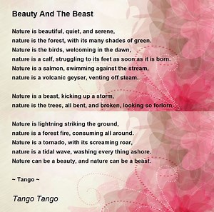 Beauty And The Beast - Beauty And The Beast Poem by Tango