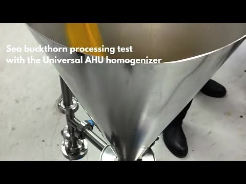 Sea Buckthorn Processing Test | Universal AHU Homogenizer