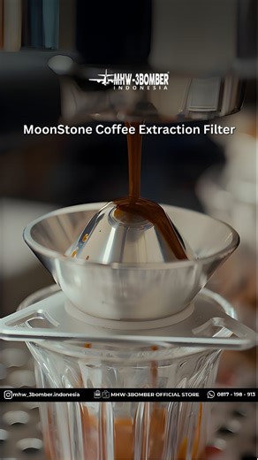MHW-3BOMBER INDONESIA on Instagram: "A small change can make espresso taste better. MHW-3BOMBER Moonstone helps refine your extraction, filtering the flow for a more rounded and aromatic cup. It also helps lower the temperature slightly, so your espresso is ready to enjoy sooner. Grab your MoonStone Coffee Extraction Filter from Trosten Store BSD City or shop online. Shopee: MHW-3Bomber Official Store Tokopedia: MHW-3Bomber.Indonesia #MHW3BOMBER #Moonstone #EspressoTools #CoffeeGear #CoffeeWitho