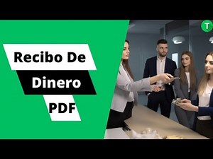 Cómo hacer un recibo de dinero en formato PDF
