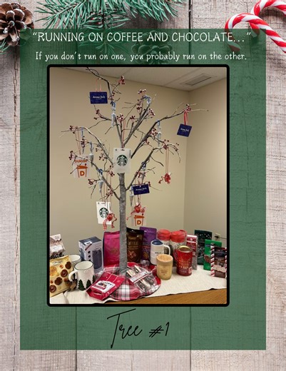 Day 1 Drawing of CHCS's 5th Festival of Trees! Todays tree sponsor is Community Health and Counseling Services created by the mental health managers! "Running on Coffee and Chocolate.. If you dont run on one your probally run on the other!" This was the most popular tree this year! Congratulations to our winner! If you would are interested in becoming a foster parent, please reach out to us via email at becomeafosterparent@chcs-me.org. #chcsfostercare #FosterCareFriday | Community Health and Cou