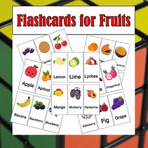 vocabulary kindergarten Fruit Flashcards is A Memory Game for Fruits