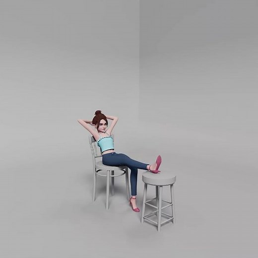 Stand to Sit | Smooth & Realistic 3D Character Animation Study