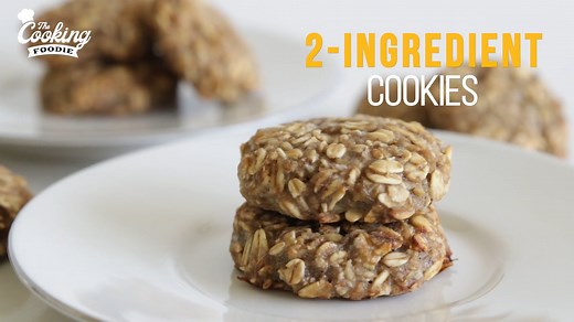 Easy 2-Ingredient Cookies Recipe - No Eggs, No Butter, No Dairy