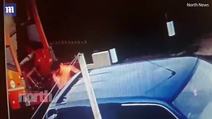 Bin man caught on camera throwing wheelie bin onto rubbish lorry