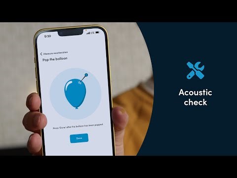 Acoustic check makes it easy to know your room score