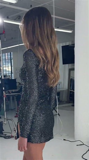 Silver Sequin One Off Shoulder Bodycon Dress in Black ✨