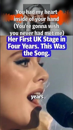 Her First UK Stage in Four Years This Was the Song 🇬🇧