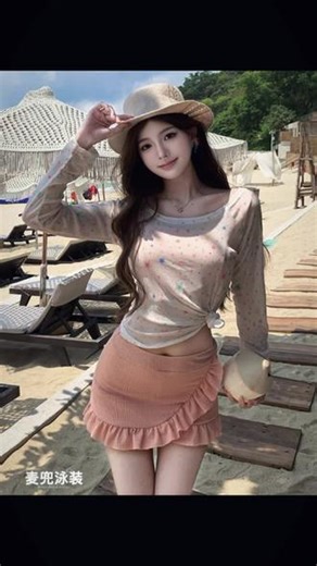 粉桃气泡水假日泳衣👙甜妹必备高颜值泳装 #泳衣#泳装比基尼 #泳装穿搭 #比基尼泳装 #度假穿搭