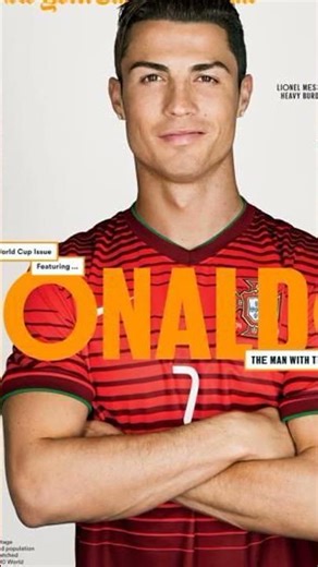 Cristiano Ronaldo magazine cover style