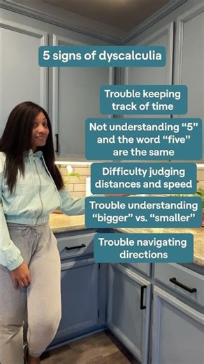 5 signs of dyscalculia