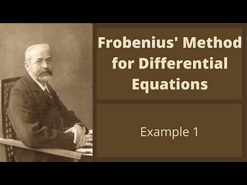 Differential Equations | Frobenius' Method -- Example 1