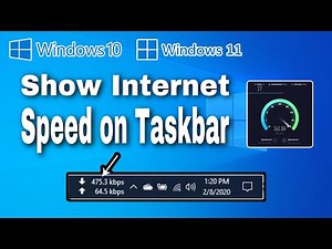 How To Show Internet Speed On Taskbar On Windows 10 And 11 (Step By Step)
