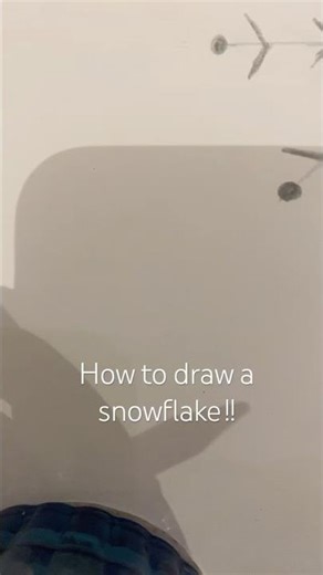How to draw a snowflake!!