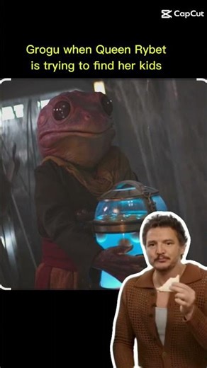 Grogu just eating eggs out here. #starwars #grogu #mando #kids