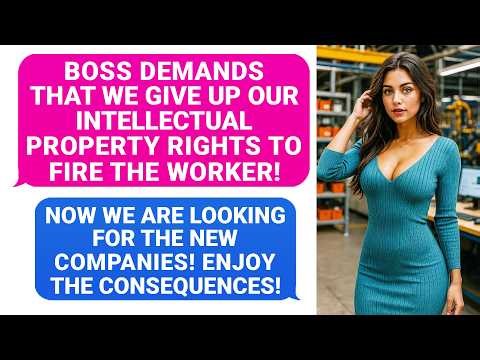 Boss Demands We Give Up Our Intellectual Property Rights To Work To Fire A Specialist! MISTAKE r/PR