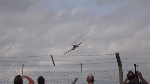 That moment the Merlin-powered Buchon screamed overhead