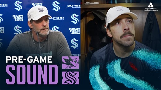 “We know what happened here last time we played [the Sharks]. They’re a good hockey team, well-coached, well-structured, fast. We need to make sure we’re in good spots and defending well.” 🗣️ Hear from forward Chandler Stephenson and #SeaKraken head coach Lane Lambert ahead of tonight's rematch with the Sharks. | Seattle Kraken