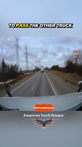 Truck Stays Too Long in Oncoming Lane While Passing Another Truck | American Truck Drivers
