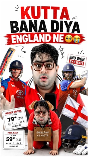 Harry brooke and phill salt destruction 🥺😱 #harrybrook #abcricinfo #indvseng #vaibhavsuryavanshi