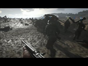 D-Day | Hell's Let Loose (100 players Omaha beach invasion!)