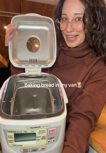 Baking simple bread in my solar-powered van with a Zojirushi machine