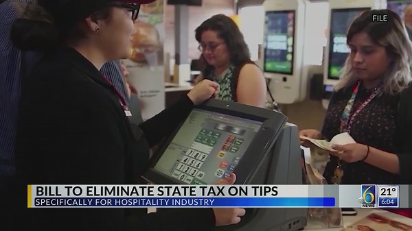 Bill to eliminate state tax on tips